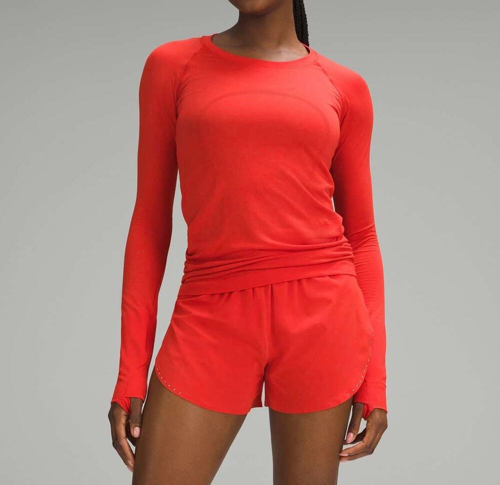 Lululemon Swiftly Tech Long sleeve Thmbholes Hot Heat Athletic Top Size 20
